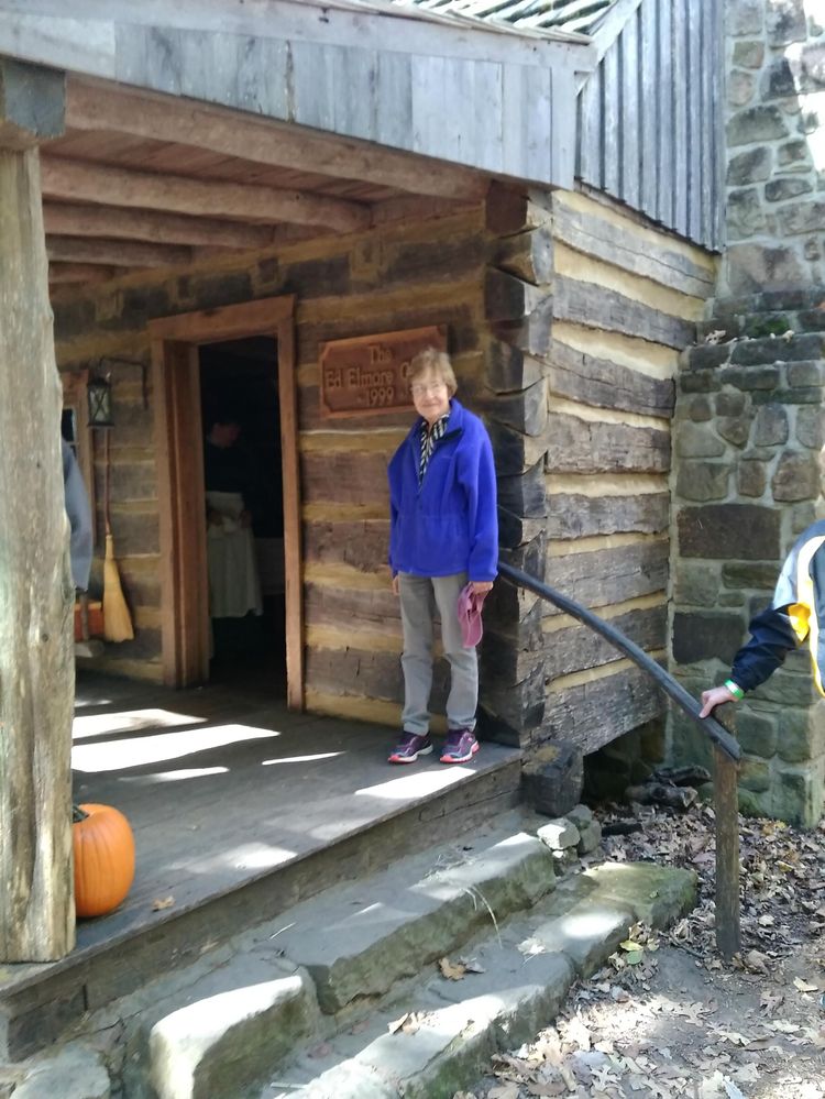 Char on old cabin porch