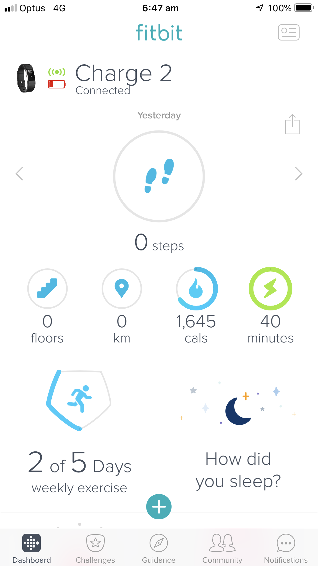 Solved Exercise, active minutes, hourly step goal and bat... Fitbit