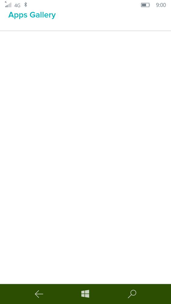 the blank settings page for a clockface