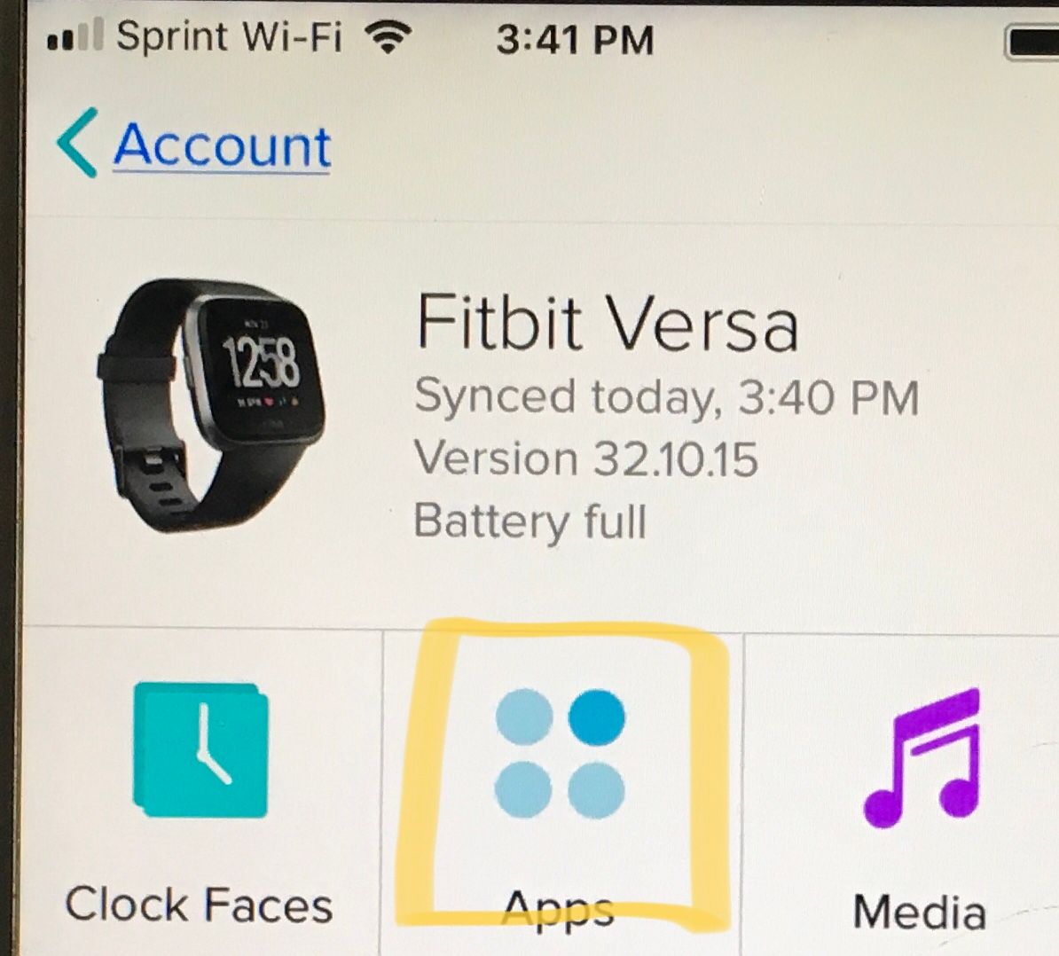 fitbit versa set time