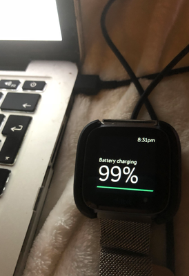 Fully Charged USB port computer time 20:30