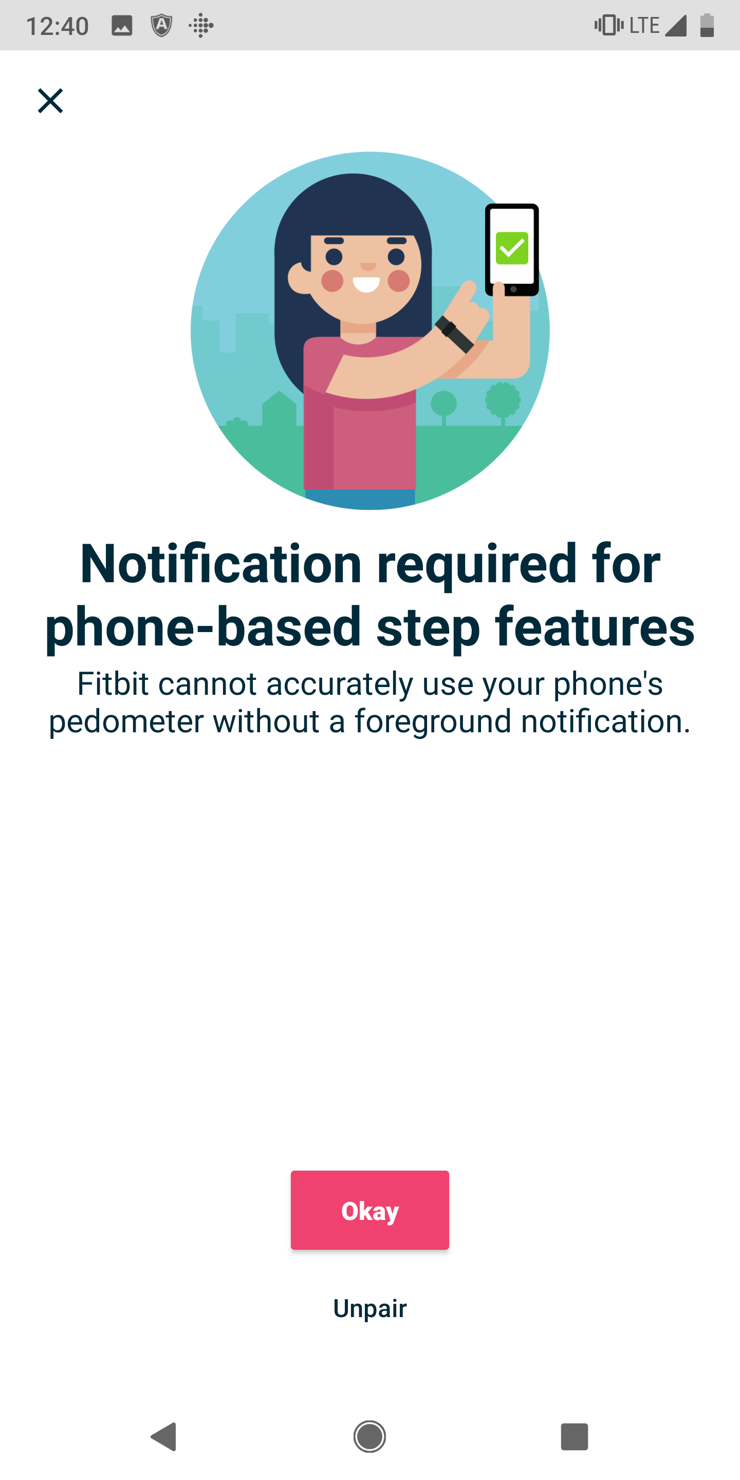 fitbit pedometer app