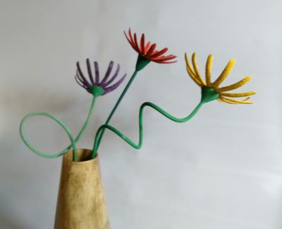 Flowers made from wood