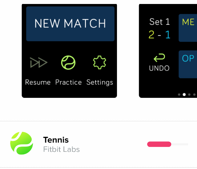 install Tennis app in my Versa 
