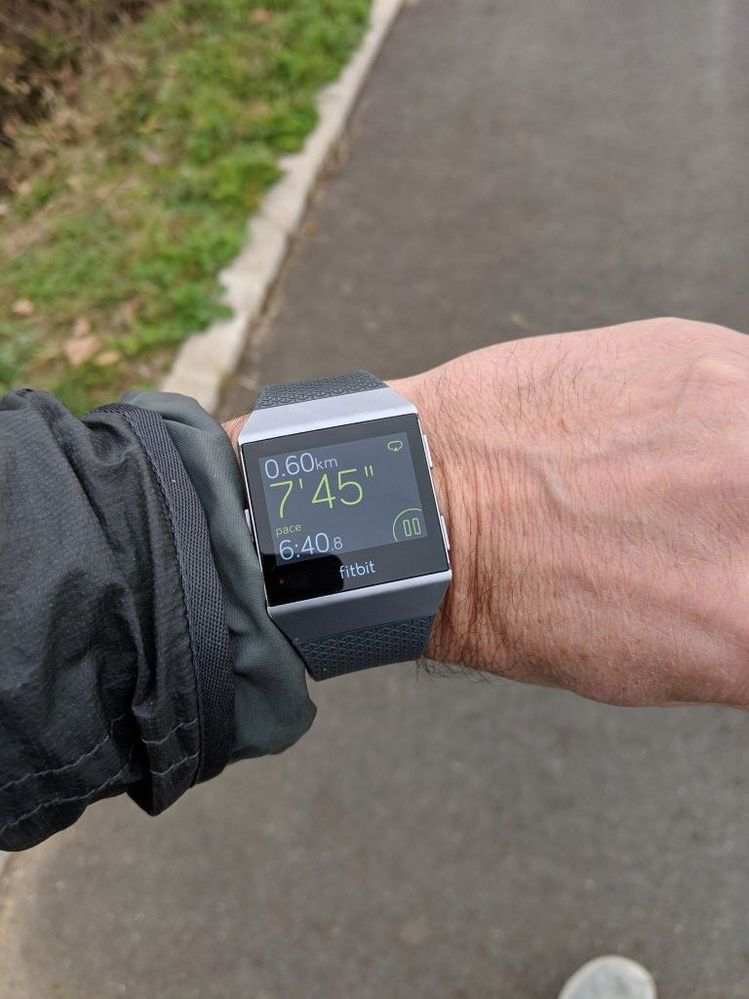 Fitbit ionic store pace tracking