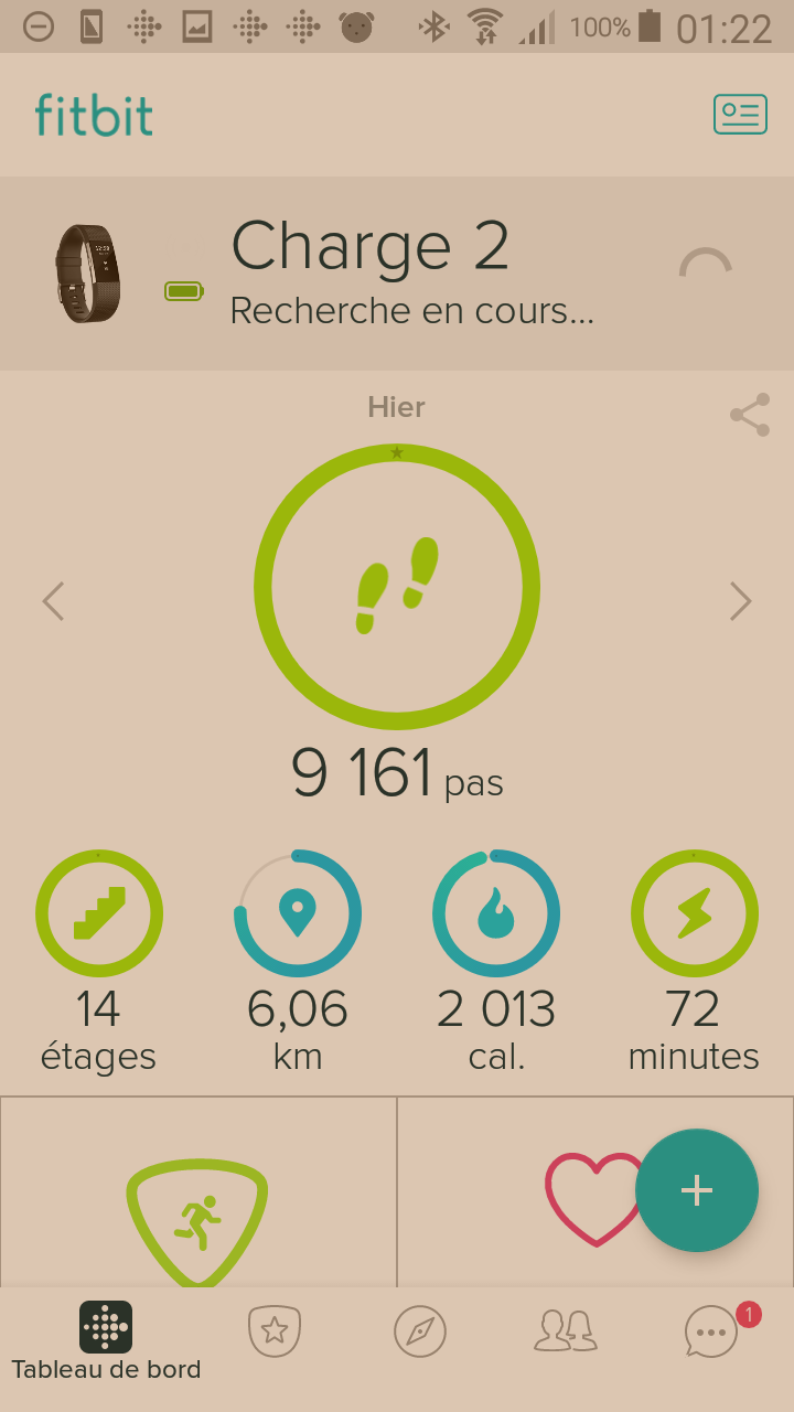 Synchronisation fitbit charge outlet 2