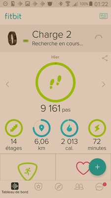 Fitbit charge best sale 2 synchronisation