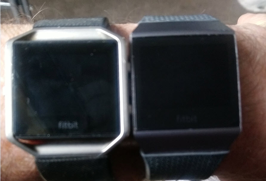 fitbit ionic screen size mm