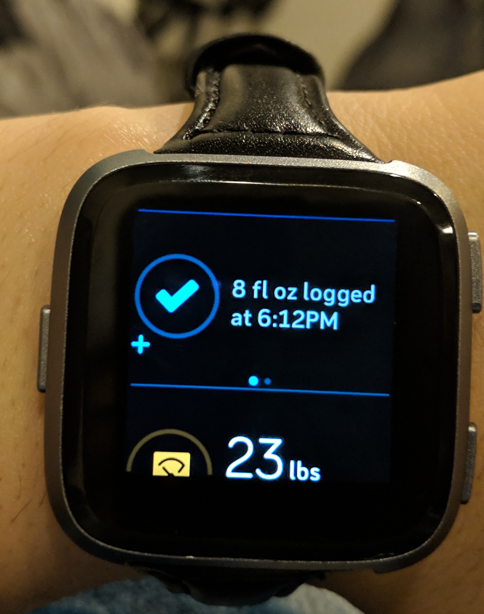 fitbit versa 2 water tracking