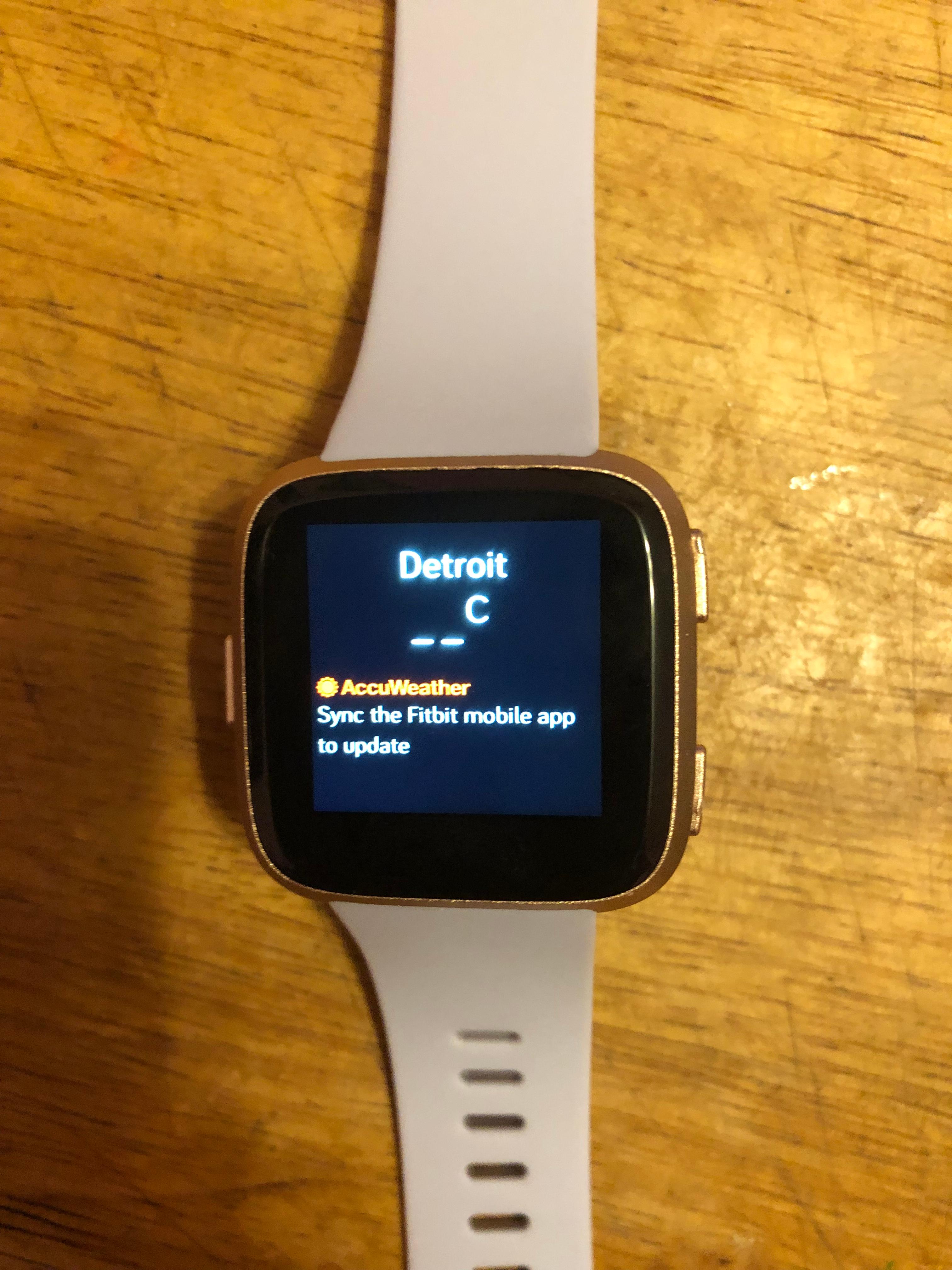 latest firmware for fitbit versa