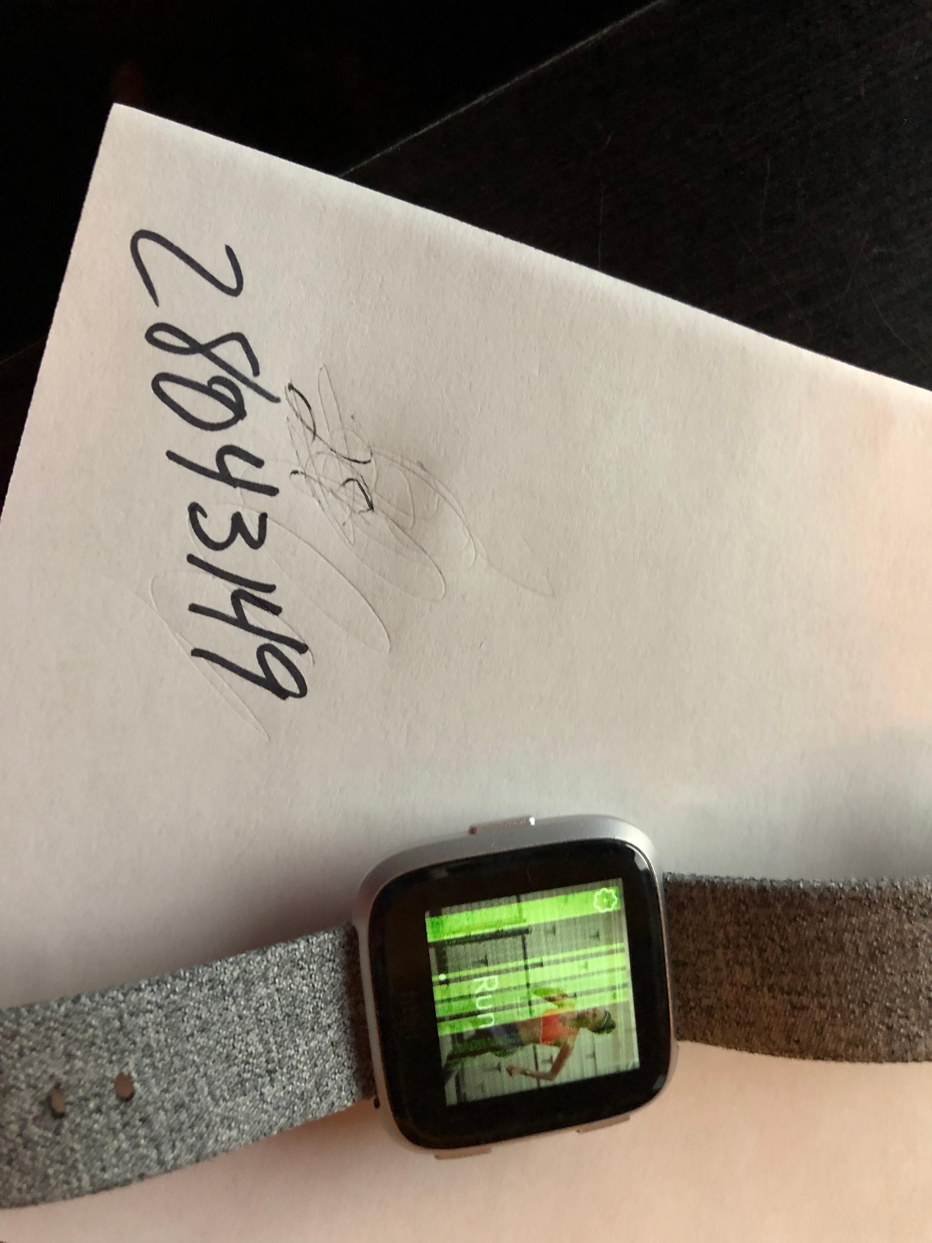 Versa screen showing vertical lines Fitbit Community