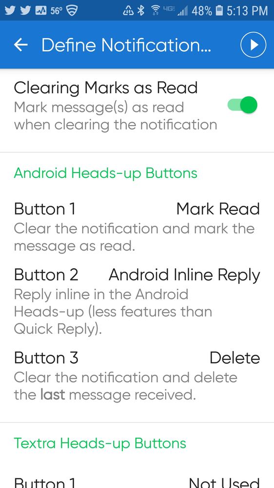 Textra Android Heads-Up Buttons.png