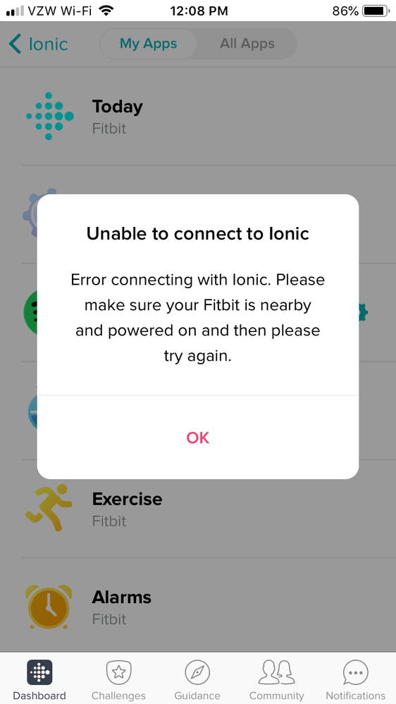 Ionic Pairing And Syncing Issues - Fitbit Community