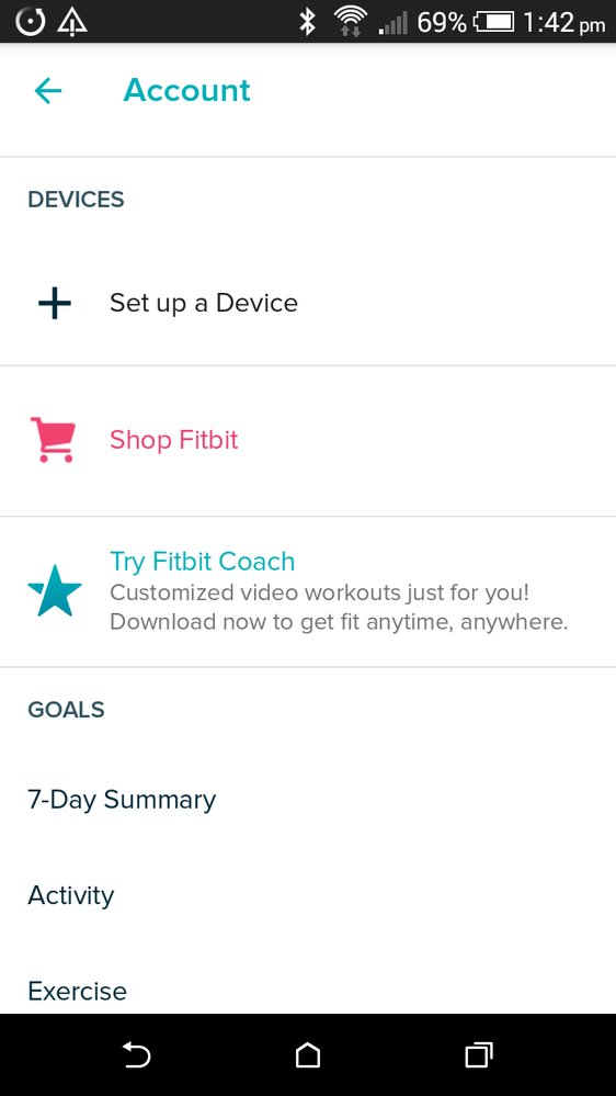 Clicked "set up a device" button