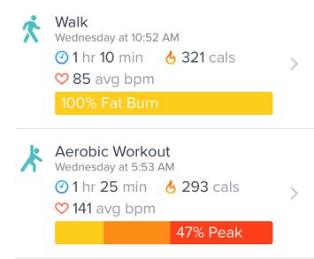 from my Exercises log