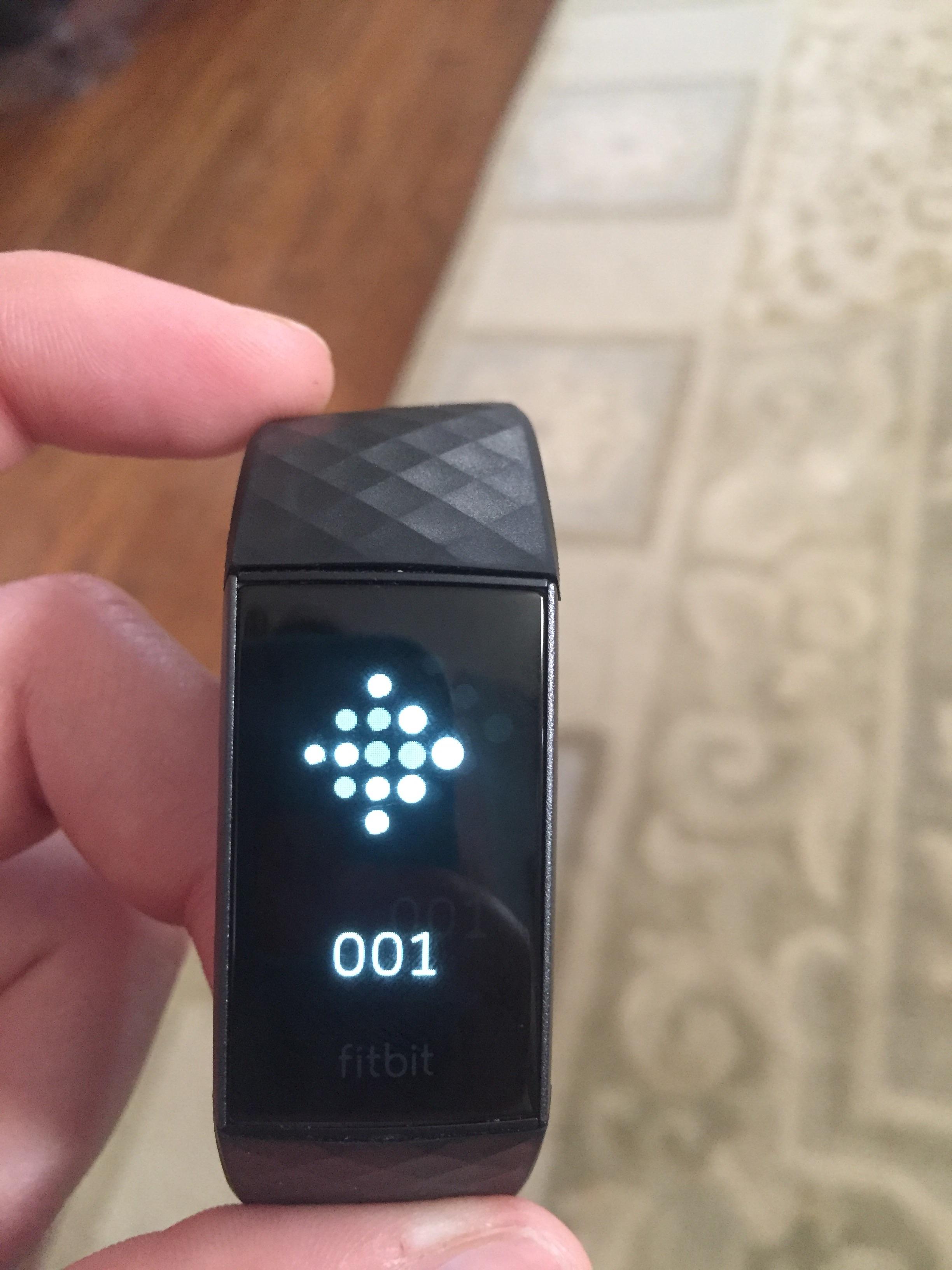 fitbit charge 3 troubleshooting no display