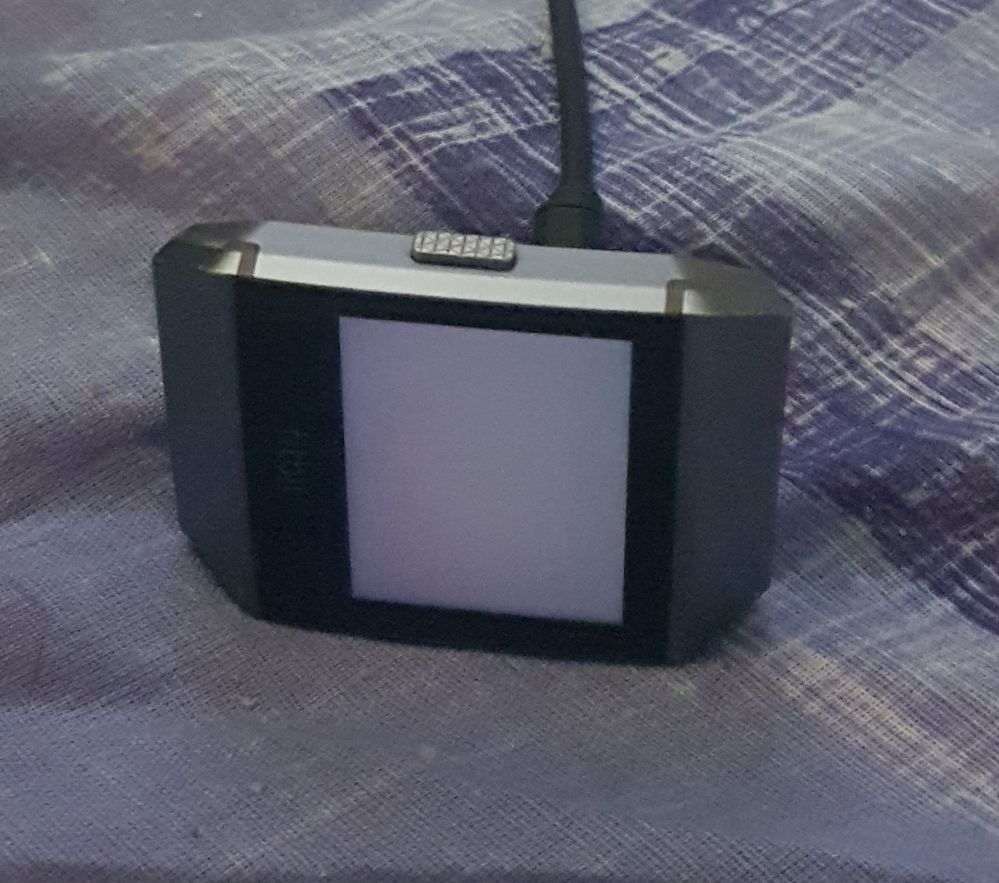 Grey screen when charger connects