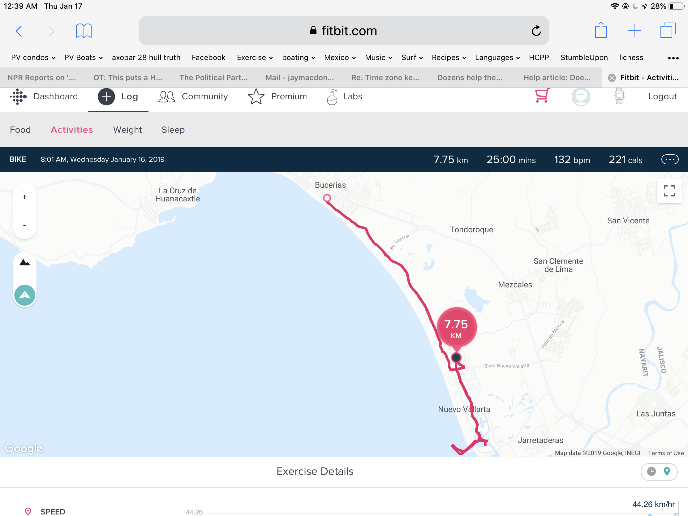 fitbit ionic maps