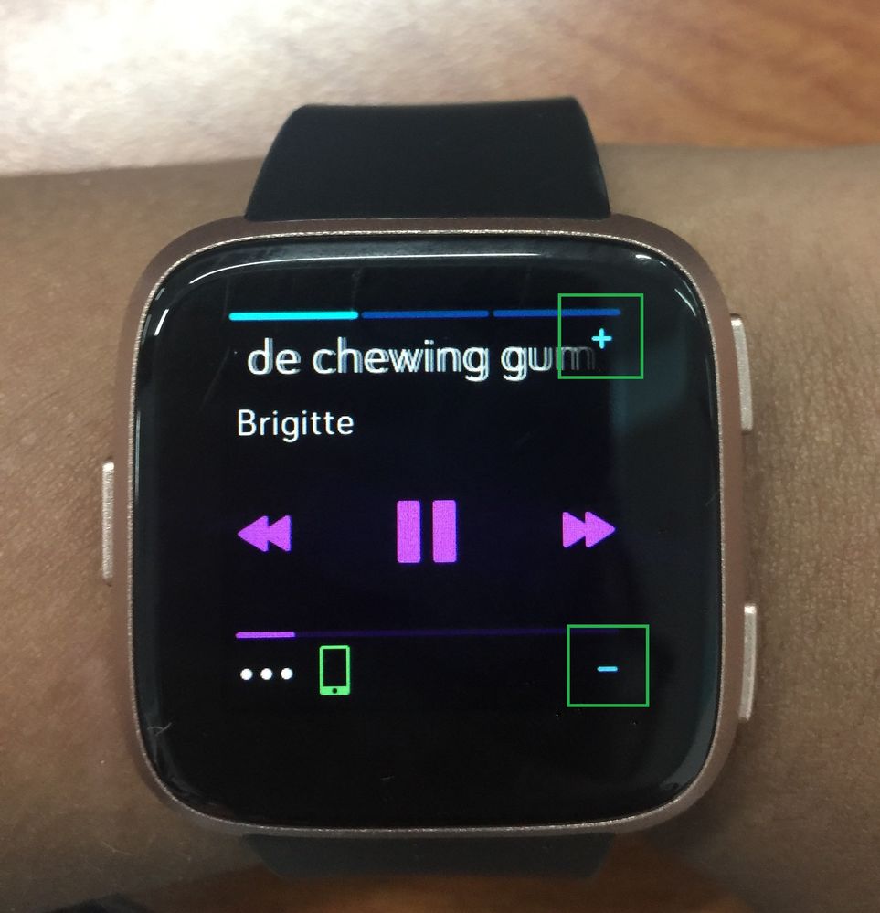 Fitbit versa discount lite music control