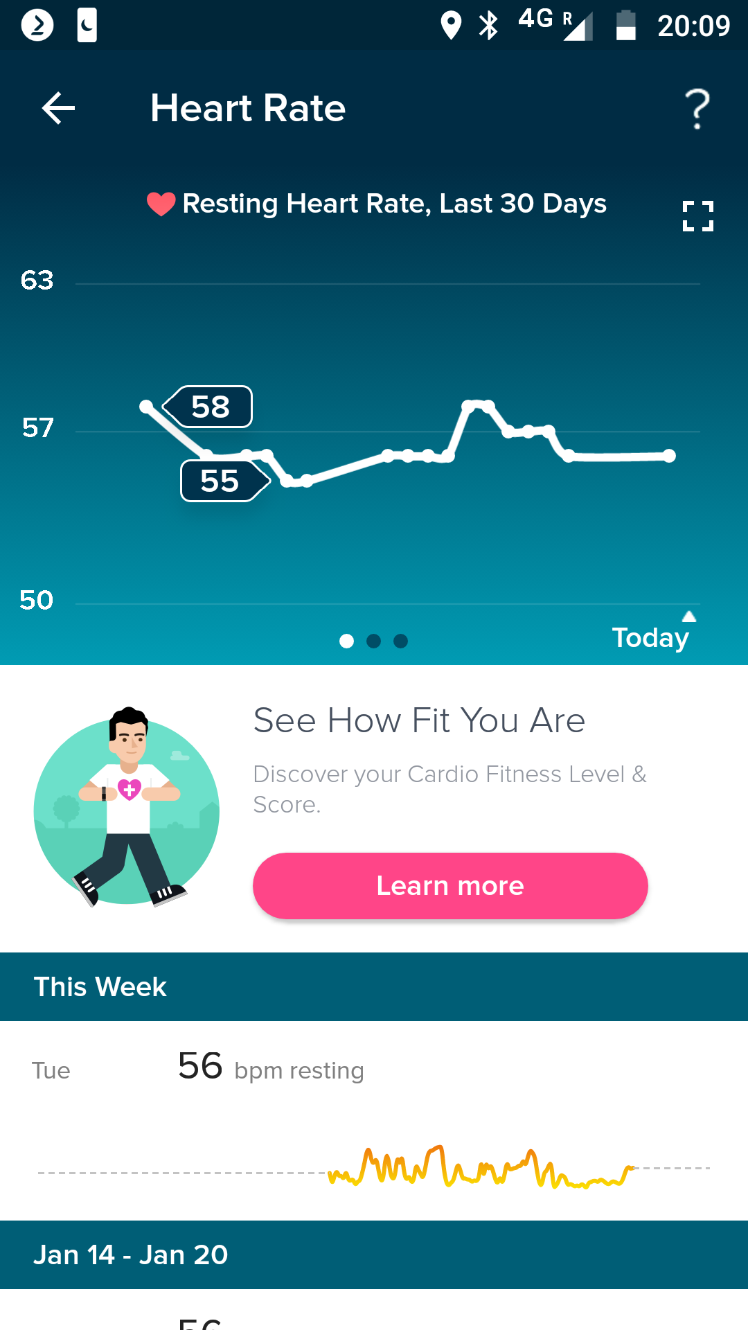 Fitbit best sale heart beat