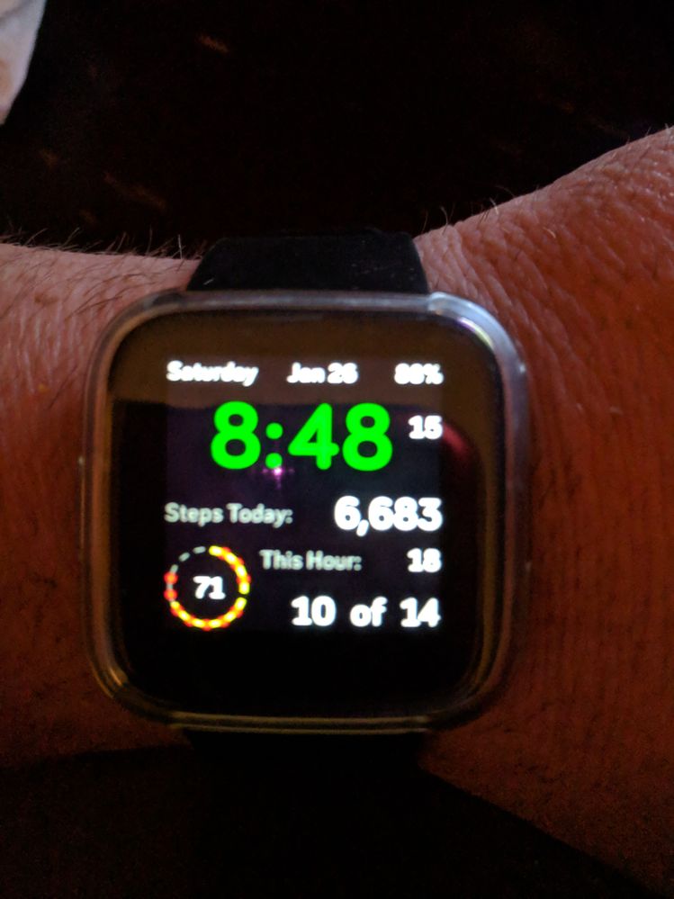 fitbit versa stopped tracking steps