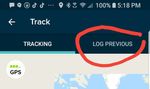Choose the log previous option