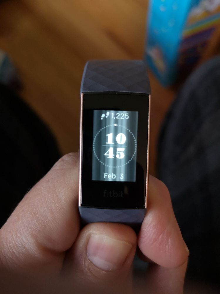 fitbit charge 3 reset screen