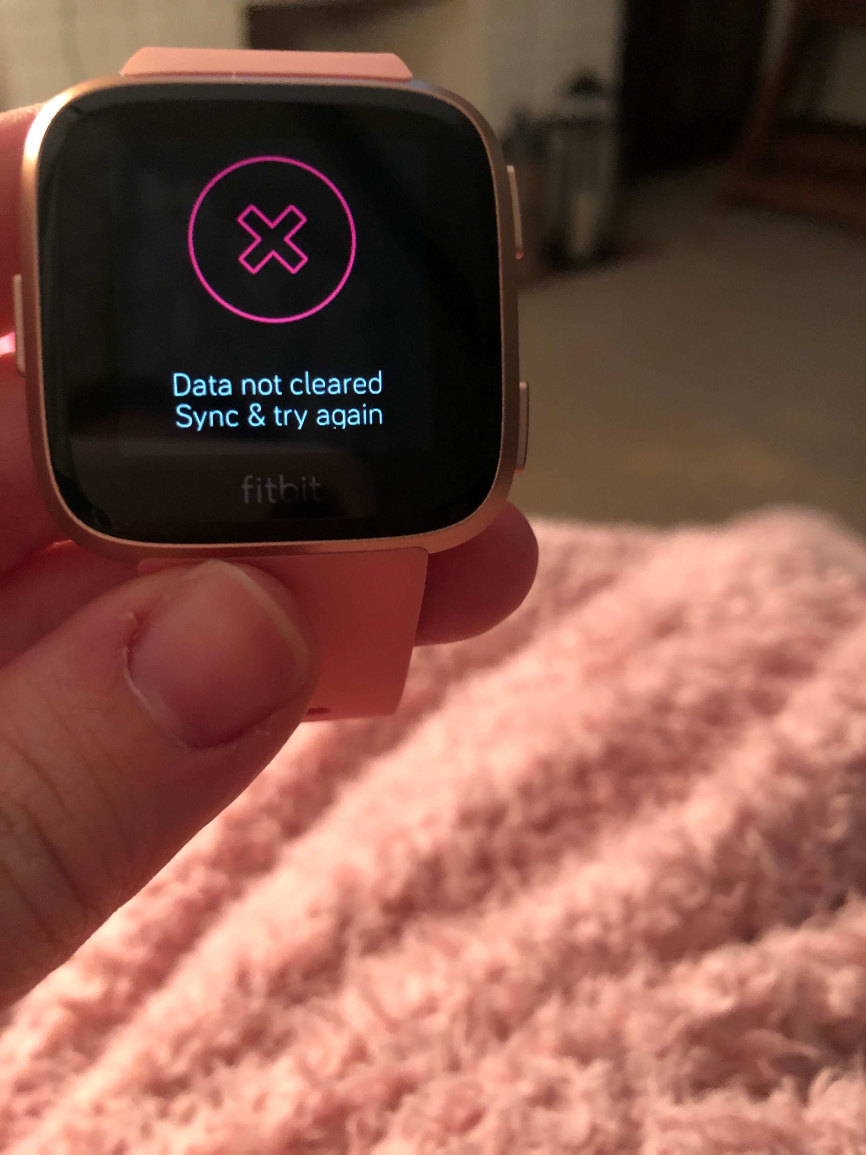 Solved Unable to set up Versa on new account after deleti. Fitbit Community