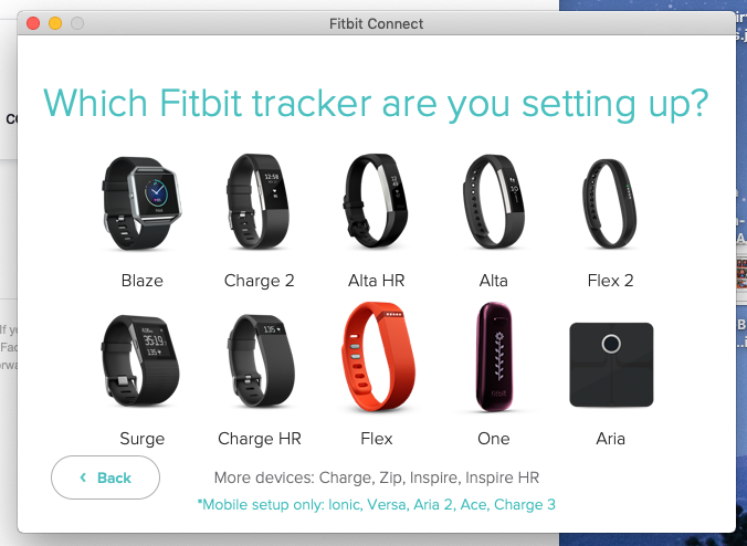 Fitbit setup charge 3 not online working