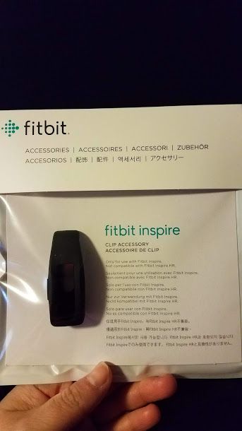 does fitbit inspire hr fit in the clip