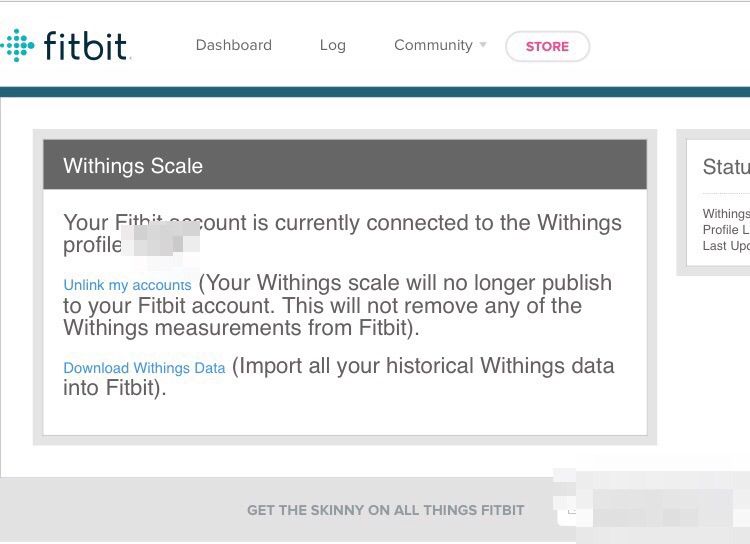 fitbit withings sync