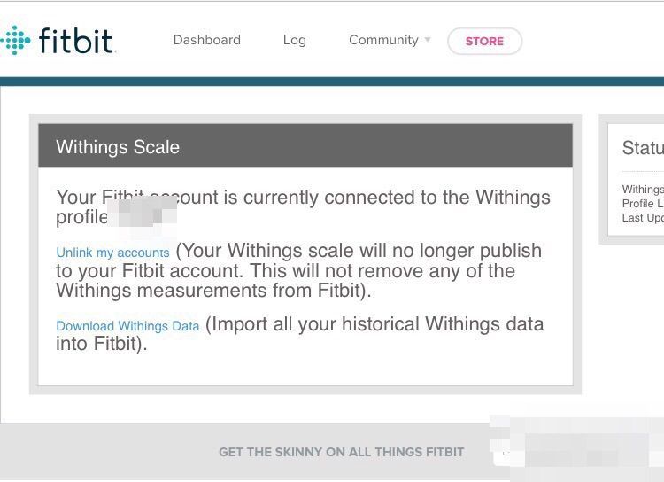 Withings best sale scale fitbit