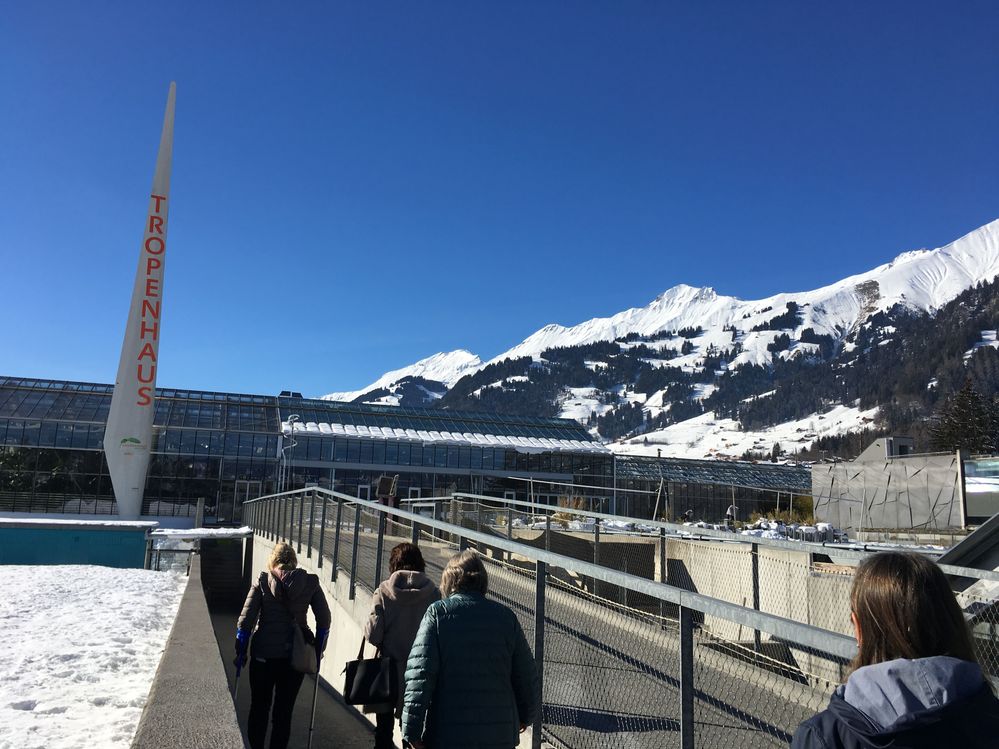 Tucked away in a corner of the mountain city of Frutigen we froze outside and went in short sleeves indoors!