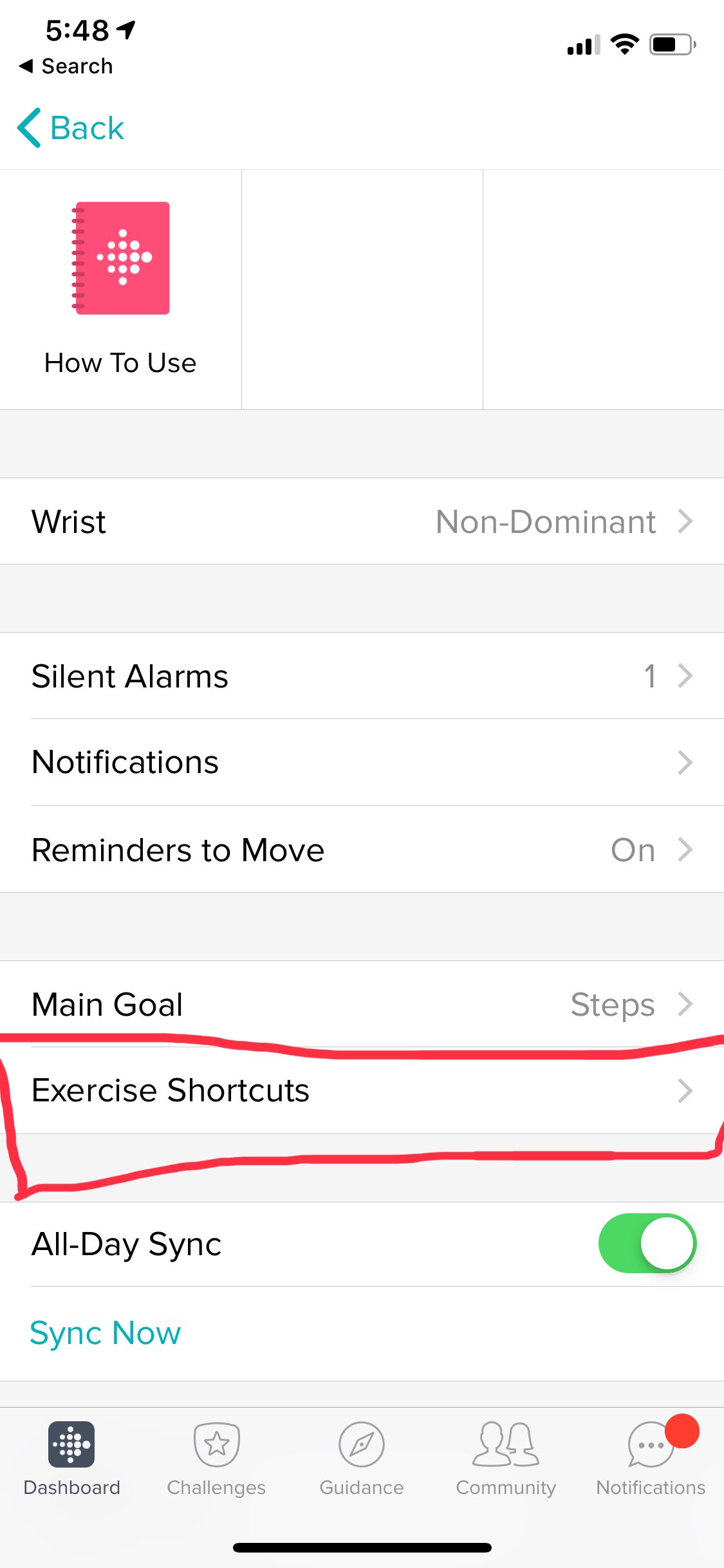fitbit inspire hr add exercise