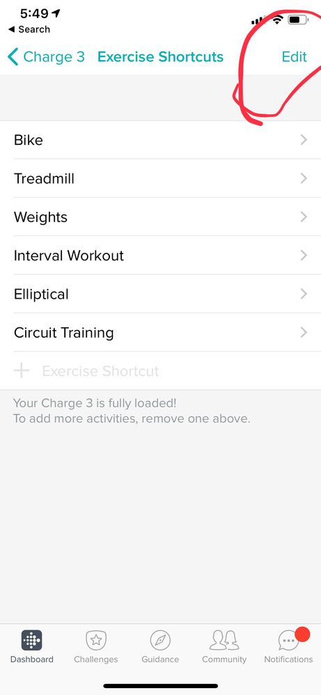 Solved How do I add exercises on Charge 3 Fitbit Community