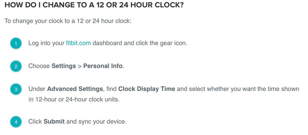 24 hour clock fitbit