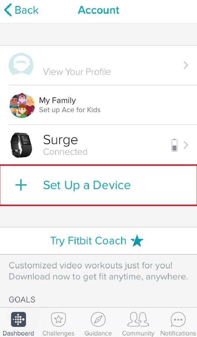 log into my fitbit account