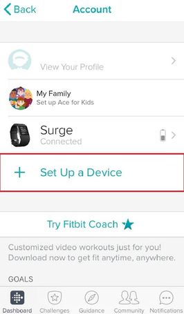 fitbit family account