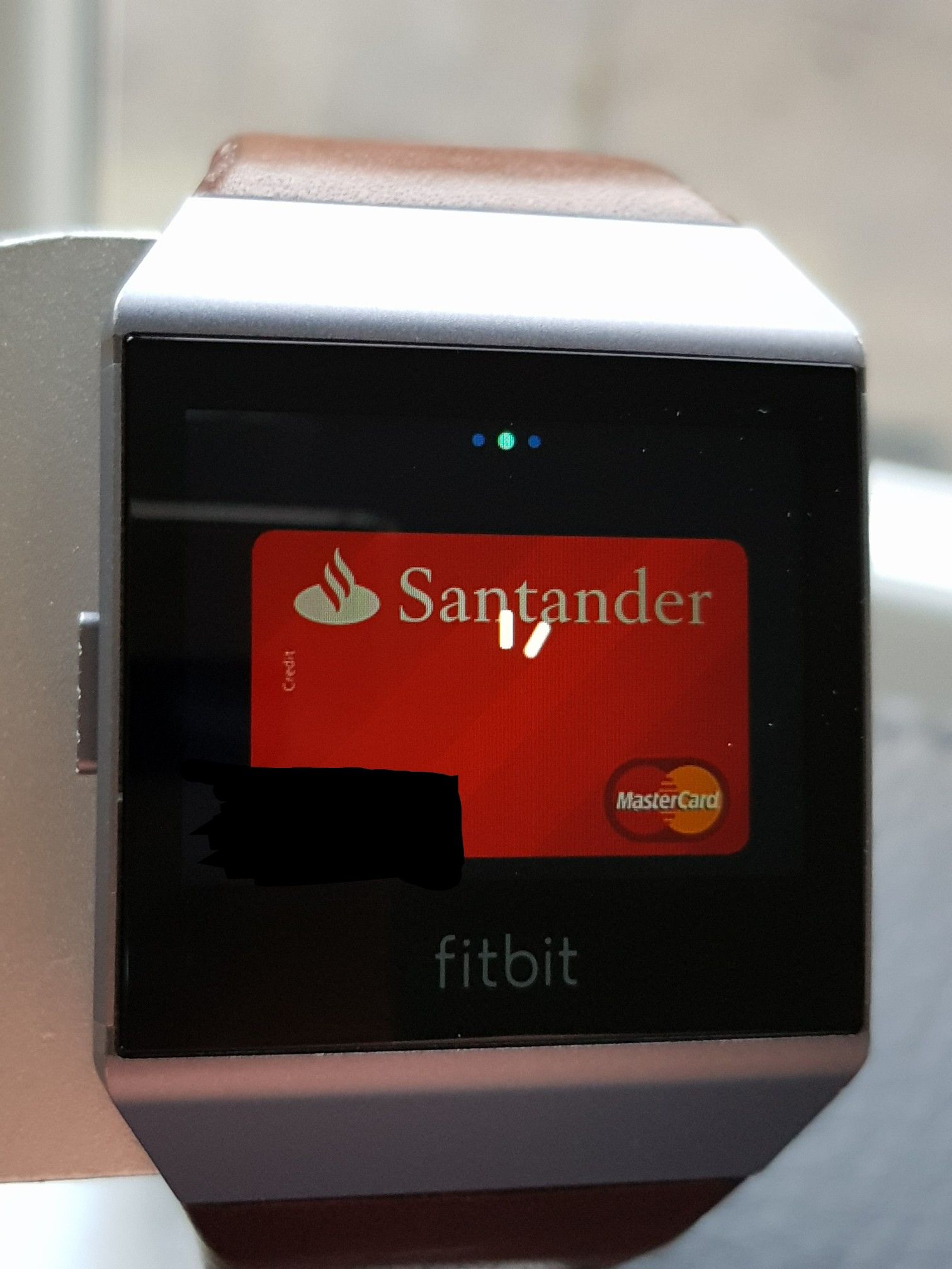 santander fitbit pay