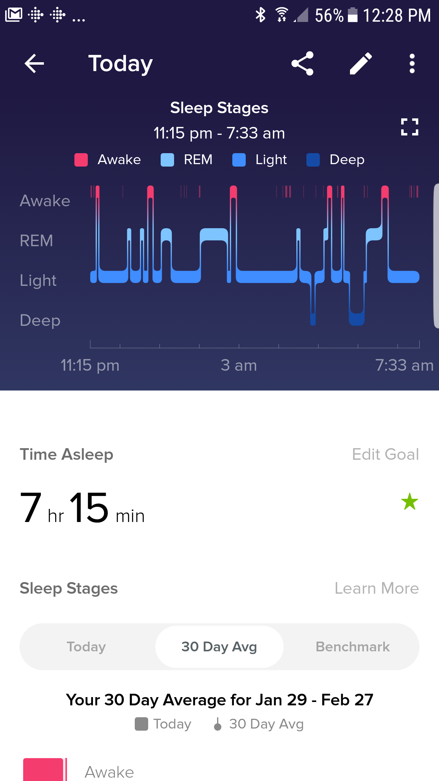 fitbit charge 3 not tracking sleep stages