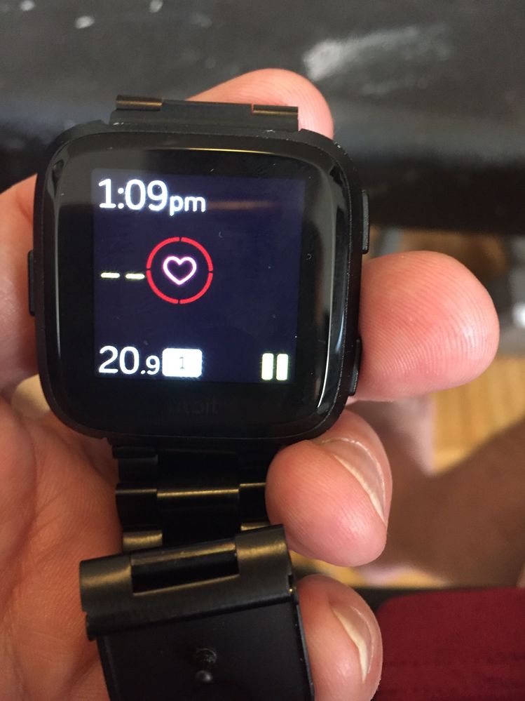 Just purchased a Versa.  What is the "1" beside the elapsed time on the Spinning Exercise?