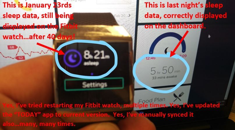 fitbit not updating