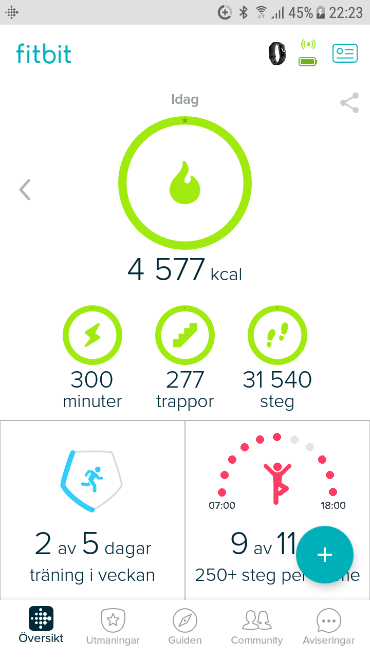 spinning fitbit charge 3