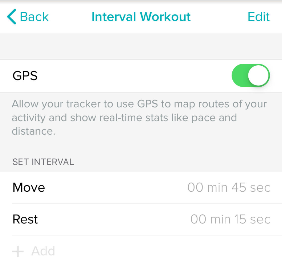 how to change the interval timer on fitbit versa