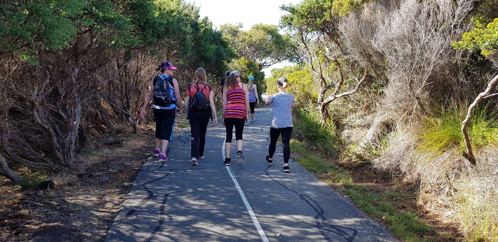 And went walking with a group I belong to