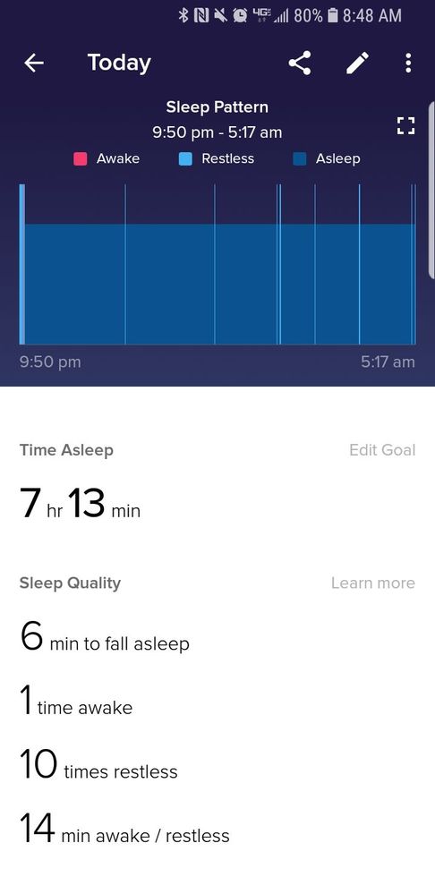 fitbit inspire sleep not tracked