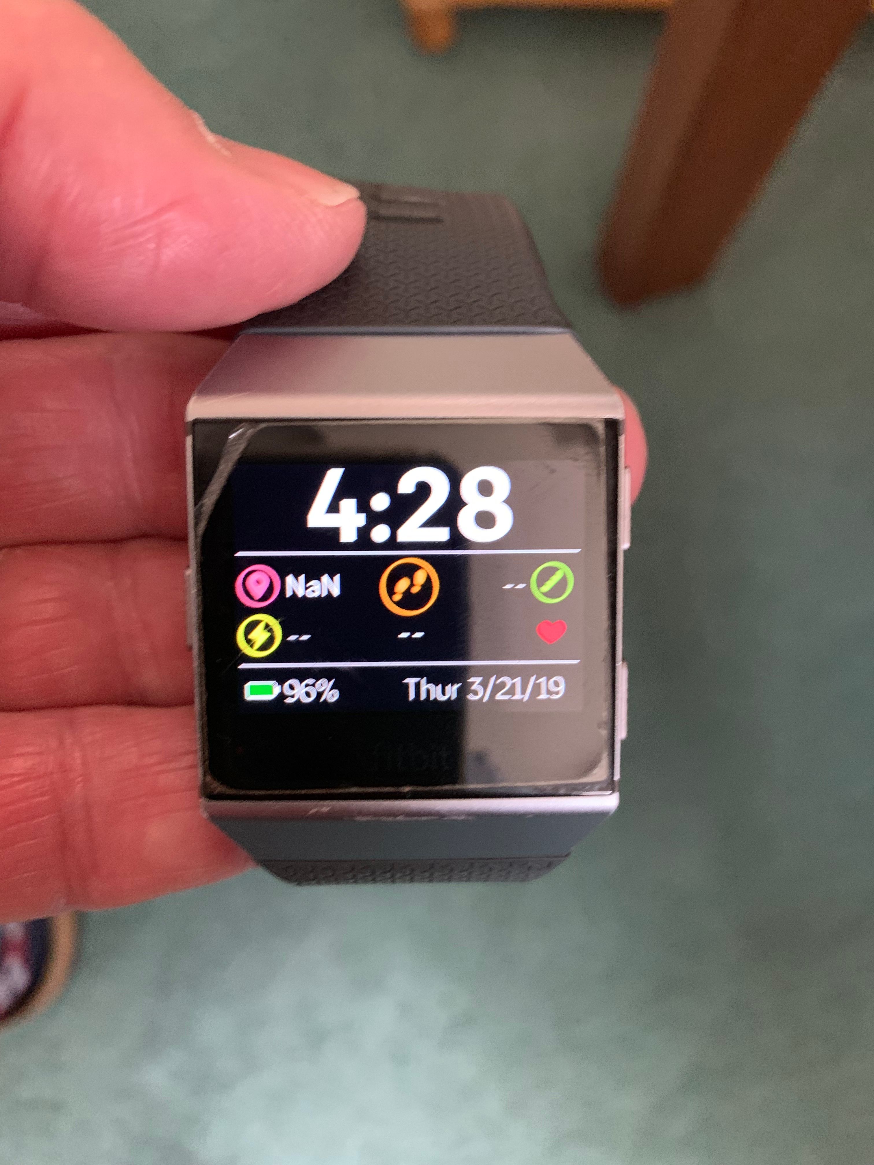 reboot fitbit ionic watch