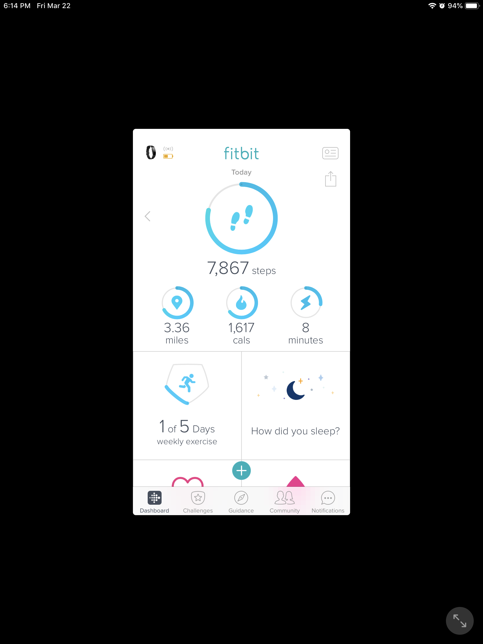inspire 2 not tracking sleep
