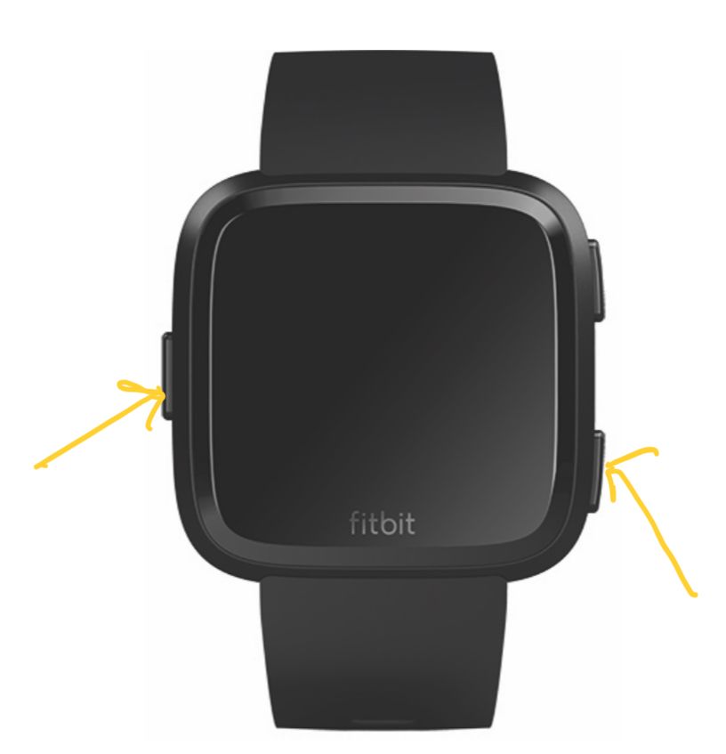 fitbit versa manual reset