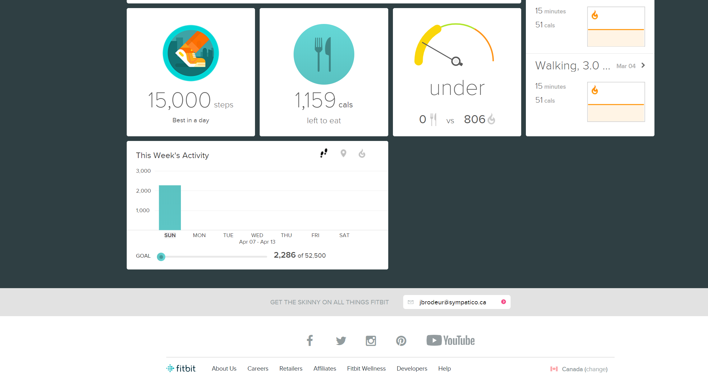 adding steps to fitbit